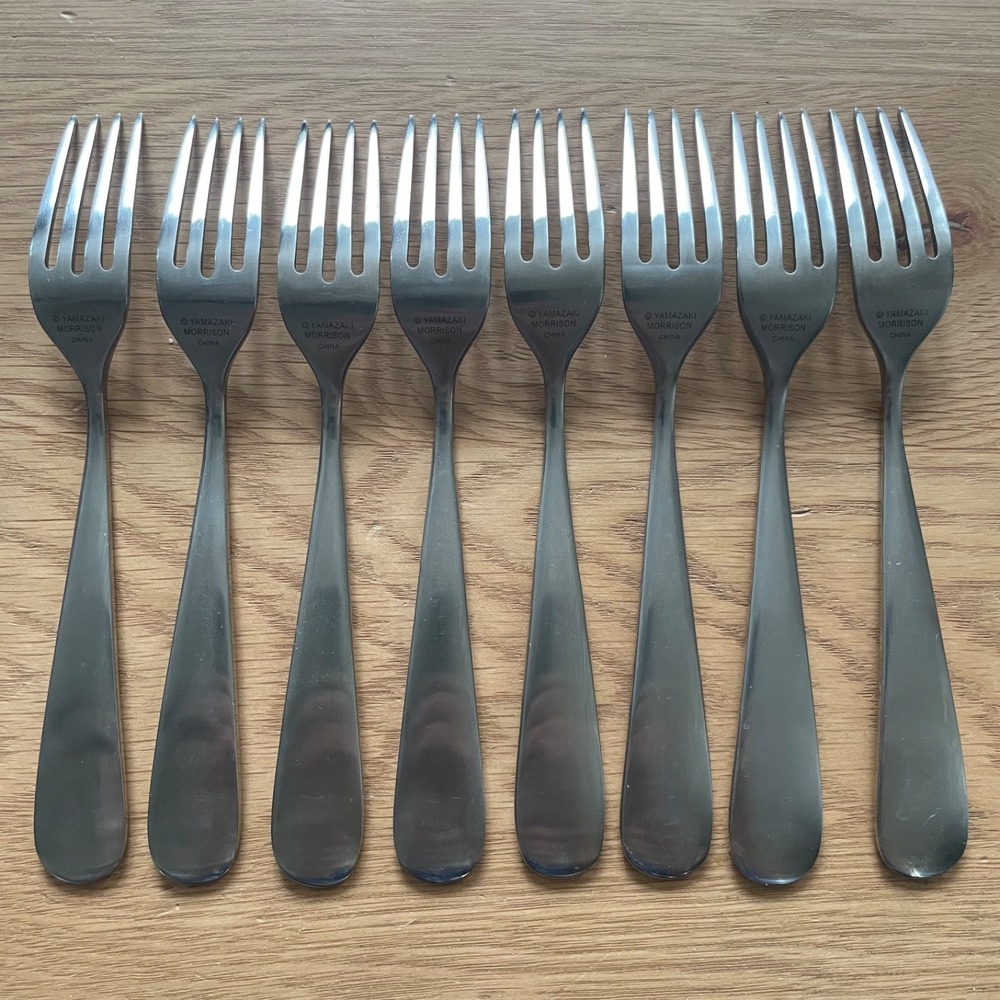 Yamazaki Morrison Median 7-1/8 in Salad Forks Flatware Silverware ~ (8 Total)